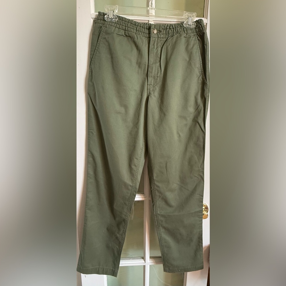 Ralph Lauren Polo Stretch Cotton Drawstring Pants size Small NWOT Olive